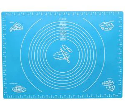 Silicone Baking Mat Nrog Kev Ntsuas Pastry Rolling Mat