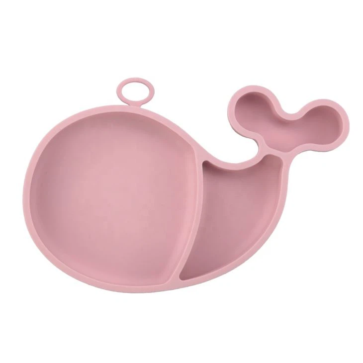 Silicone Kid Eating Whale Shape Placemats