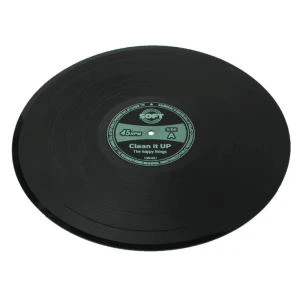 Vintage Vinyl Daim Ntawv Teev Tseg Coast Silicone Placemat