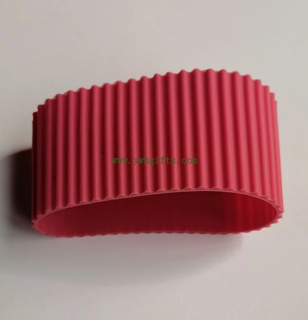 Food Grade Silicone Sleeve Non-slip Insulation Coffee Cup Glass Sleeve