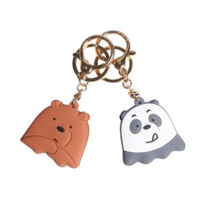 3D PVC Xyooj Keychains Nrog Logo