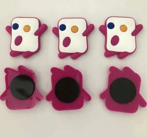 Kho Kom Zoo Nkauj PVC Fridge Magnets Travel Souvenir