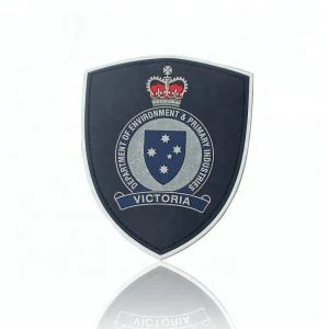 PVC 3D Xim Embossed Badge Nrog Logo