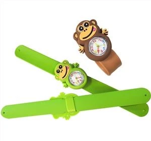 Zam Tshiab Silicone Cartoon Slap Watch Kid Wrist Watch